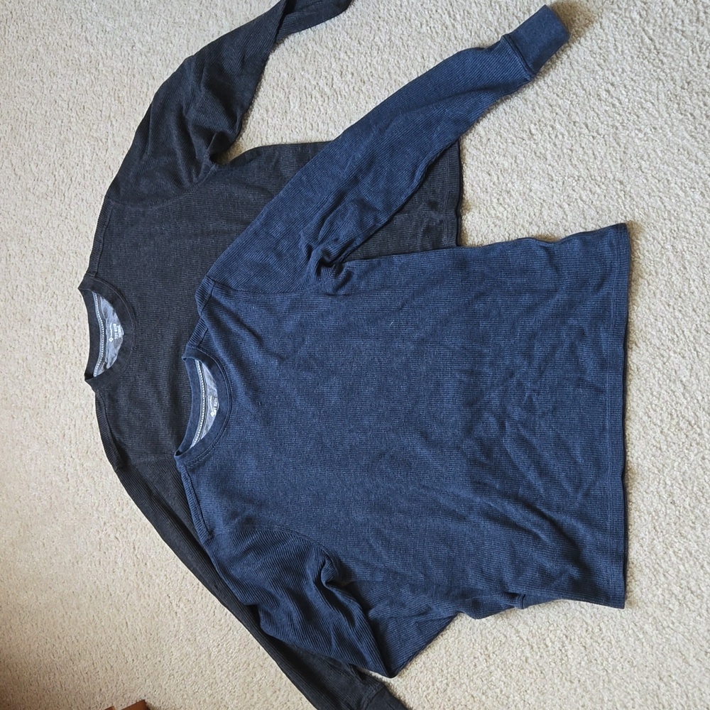Lot of 2! Soft Wash Long Sleeve Waffle Thermal
